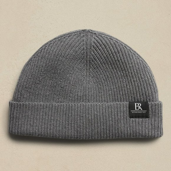 Banana Republic Organic Cotton Ribbed Beanie - Picture 1 of 4